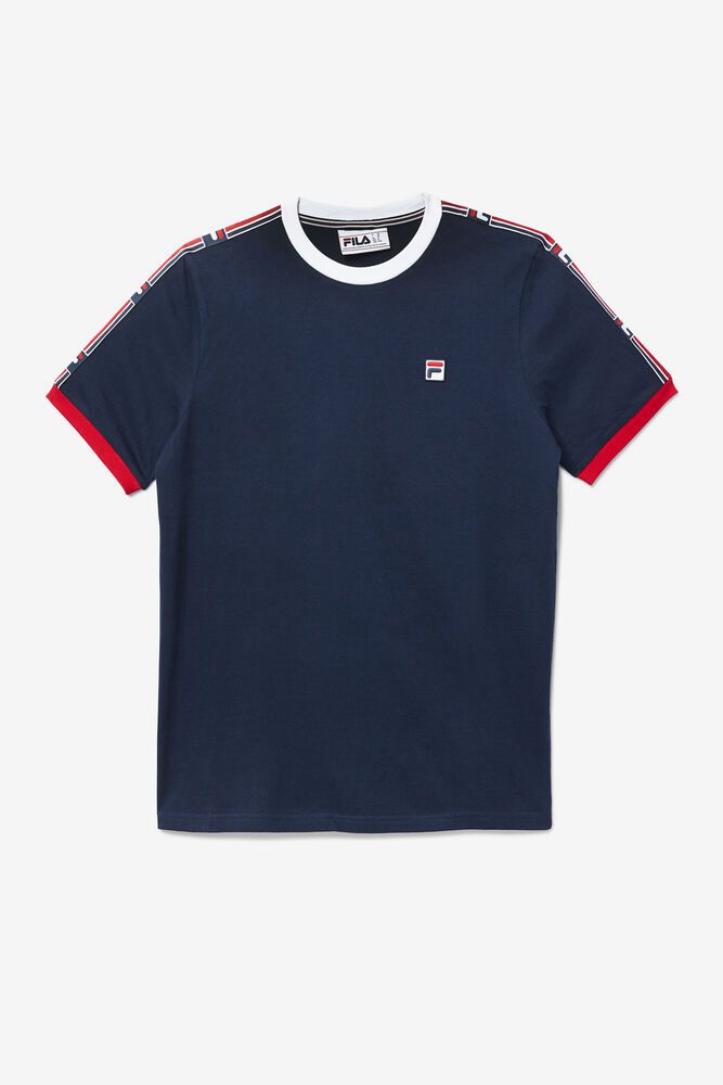 Fila T Skjorte Herre Marineblå Zale 263407-JCP